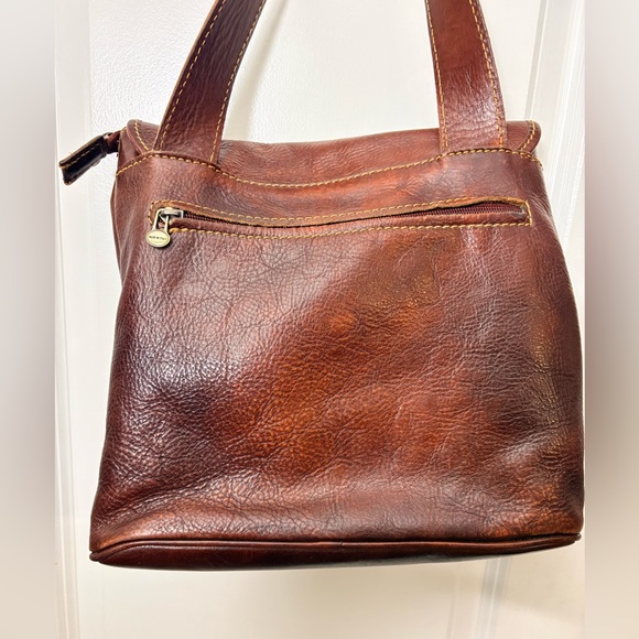 Vintage Manufactus Rome (Manufacius) Italian Leather Messenger Crossbody Bag - Picture 8 of 16